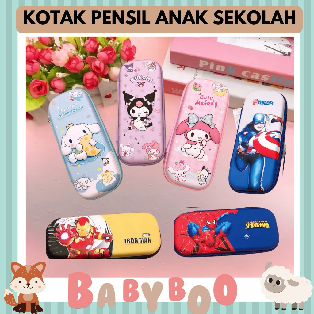 Kotak pensil Tempat Pensil anak Sekolah Lucu