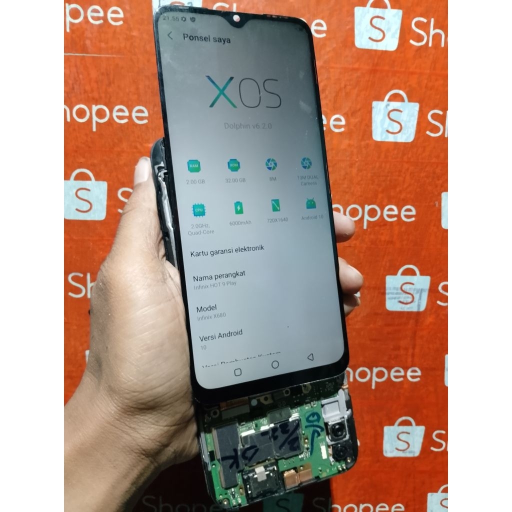 Mesin infinix hot9 play minus lcd_unit