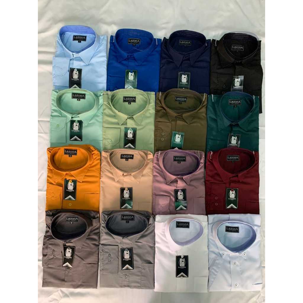 Kemeja Pria Dewasa Formal Lengan Panjang Bahan Toyobo Premium