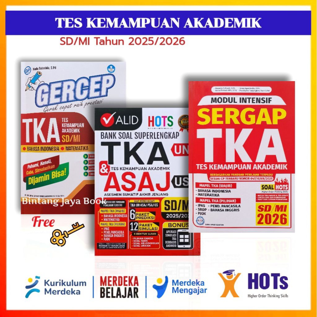 Valid Buku TKA SD 2025/2026 - Gercep Buku TKA SD Tahun 2025/2026 - Sergap Buku TKA SD Tahun 2025/202