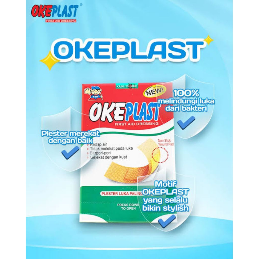 Okeplast Plester isi 100 Lembar