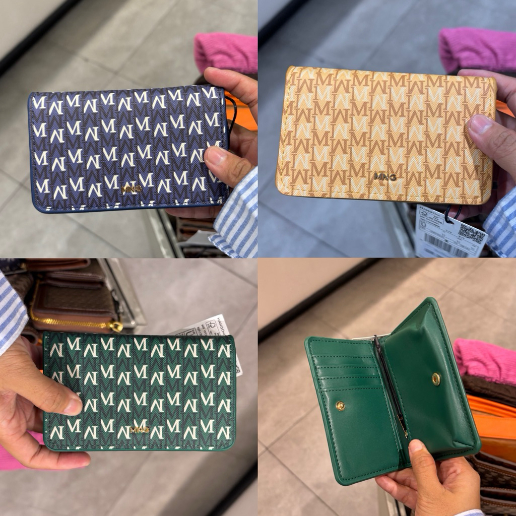 Dompet cardholder lipat bifold Mango logo size medium