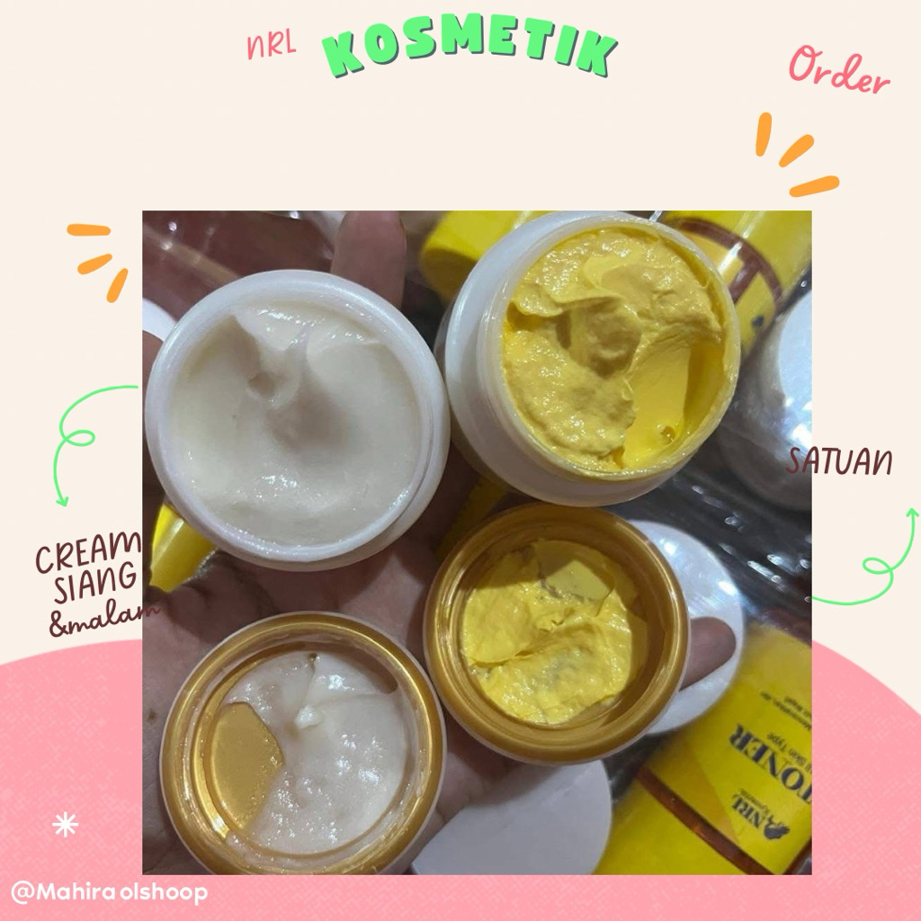 SATUAN CREAM SIANG & MALAM EKONOMIS NRL KOSMETIK
