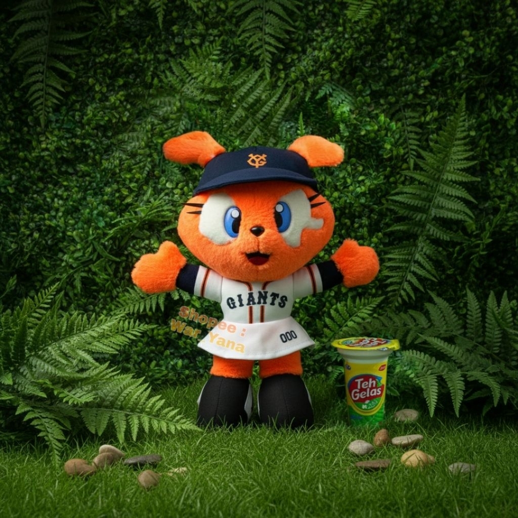Boneka Kelinci Baseball Yomiuri Giants Import Jepang Original Boneka Maskot Base Ball Japan Boneka H