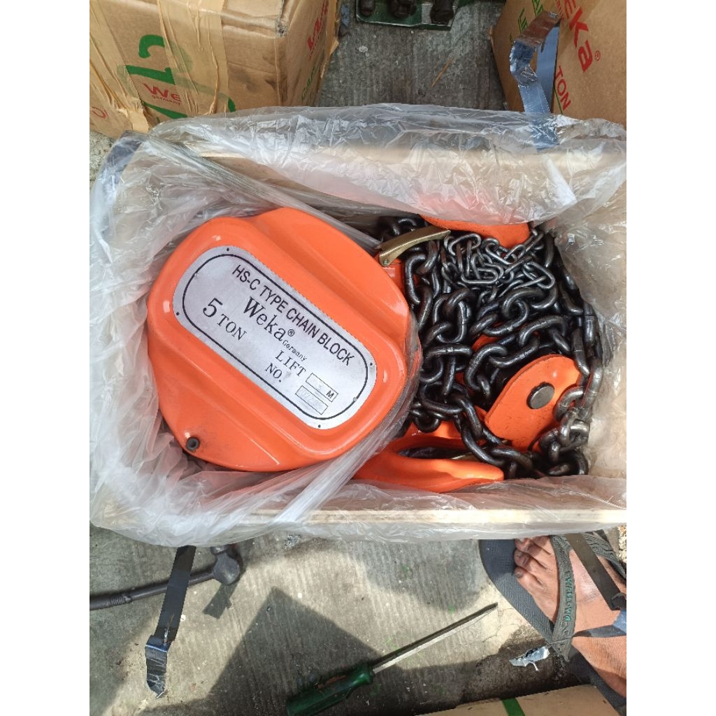 takel chain block 5 ton 5 meter