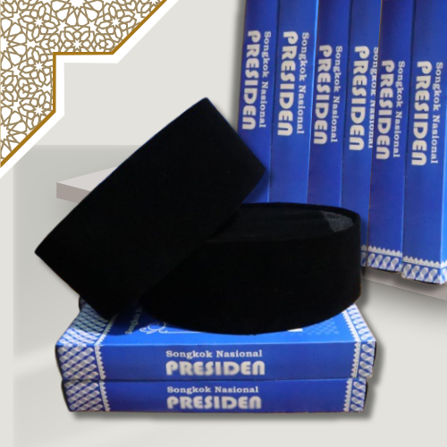 Songkok Ac Hitam Polos Bludru Halus Songkok Nasional