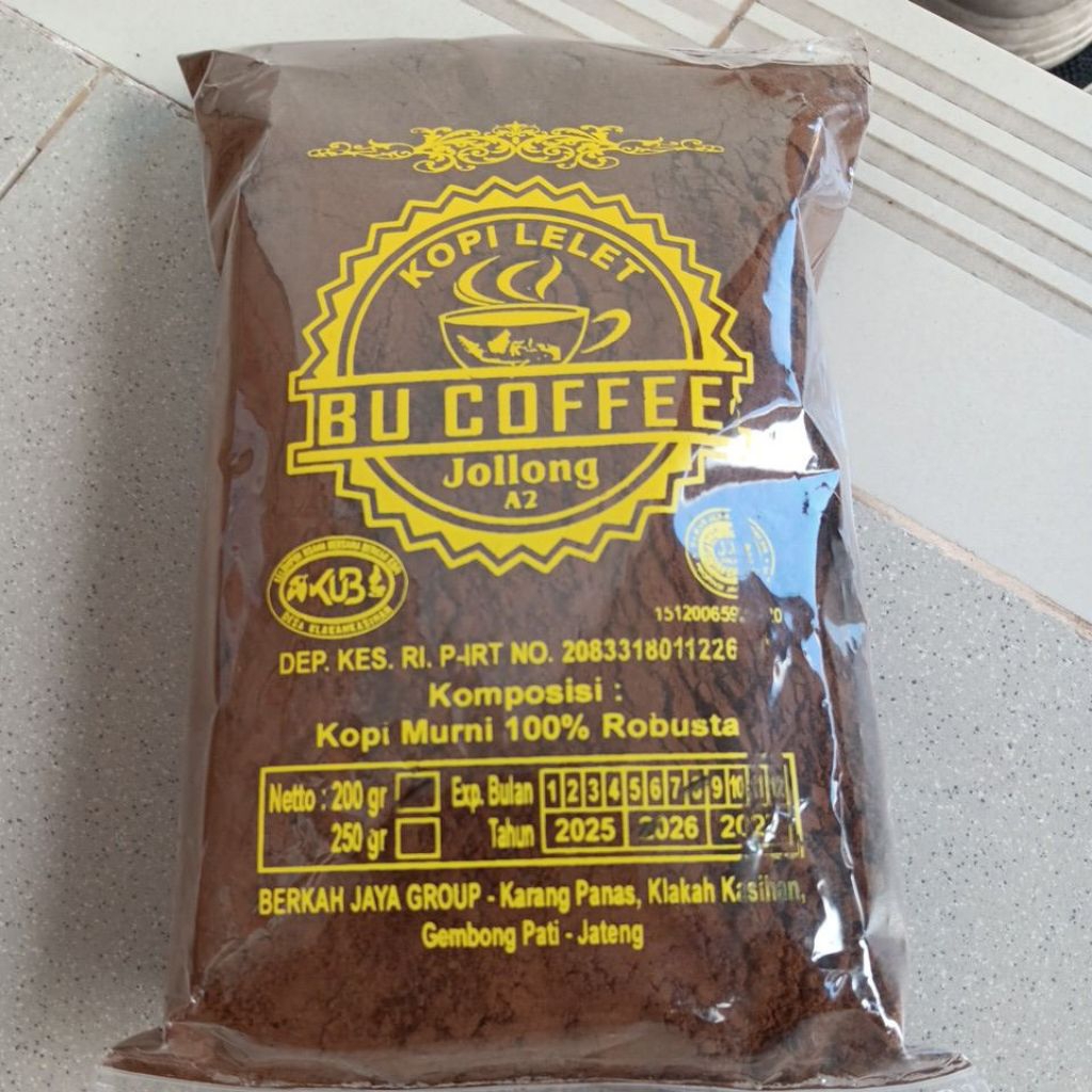 Kopi bubuk / Kopi lelet 200 gr khas jolong pati jawa tengah