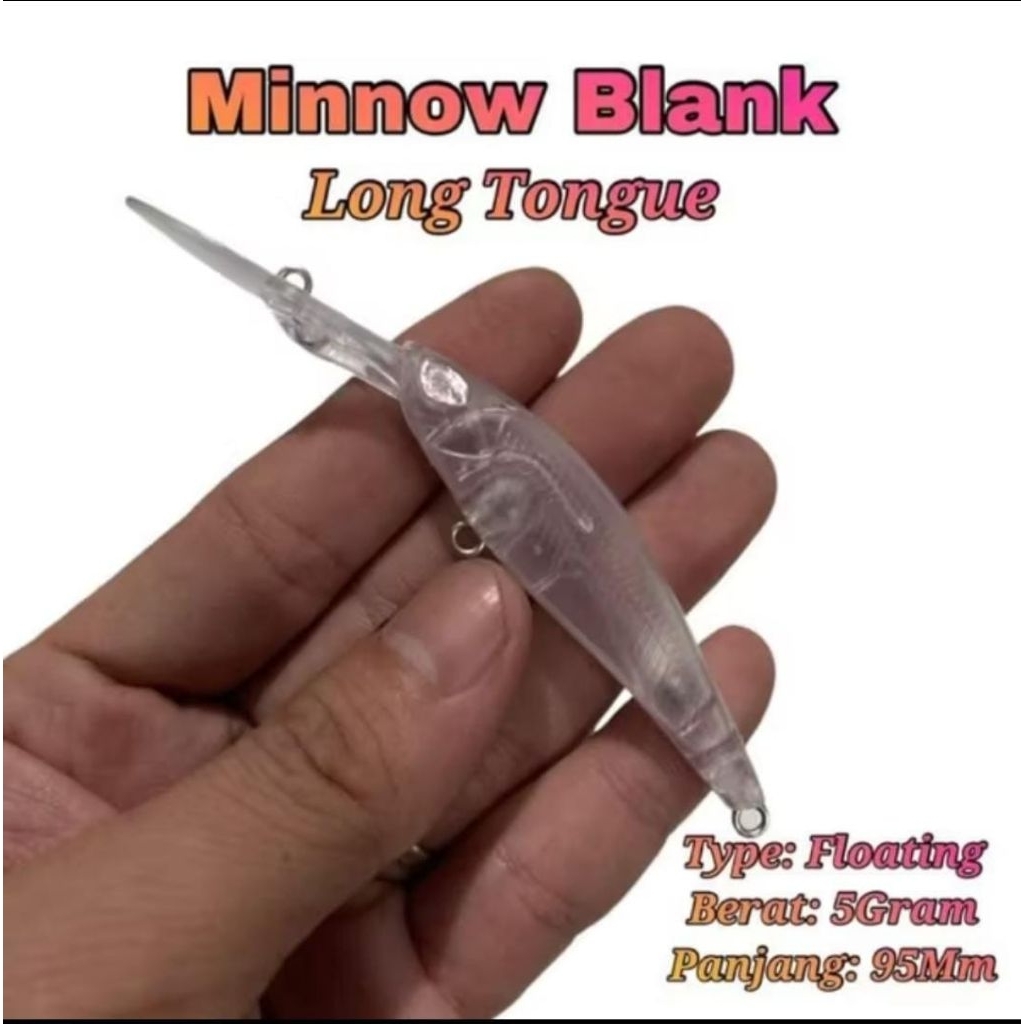 BLANK MINOW LONG TONGUE 5 GRAM FLOATING COSTUM ULTRALIGHT MARKER