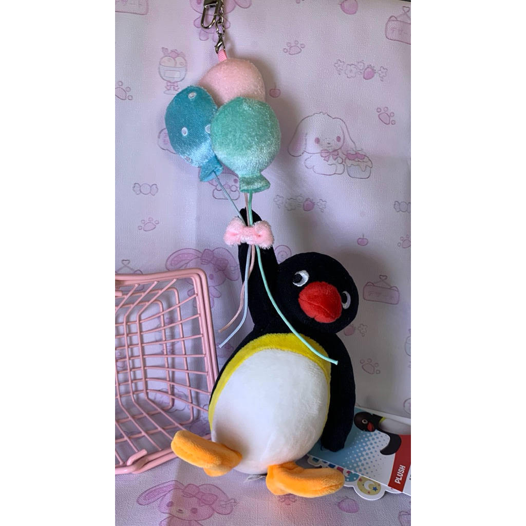 pingu balon keychain plush / gantungan kunci pingu