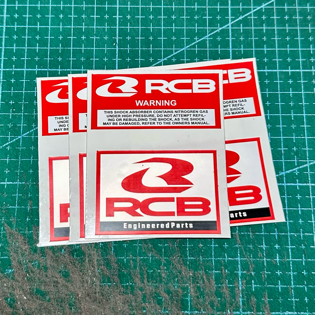Sticker Shock Belakang Tabung RCB / Racing Boy SB2