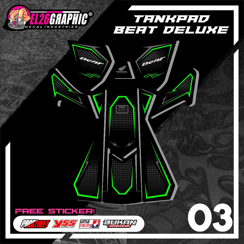03 STICKER TANKPAD DASBOR BEAT DELUXE - STIKER TANKPAD DASBOR BEAT DELUXE