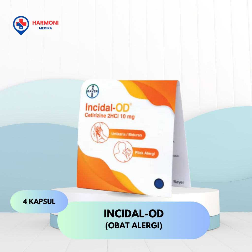 INCIDAL-OD | OBAT ALERGI | 4 KAPSUL