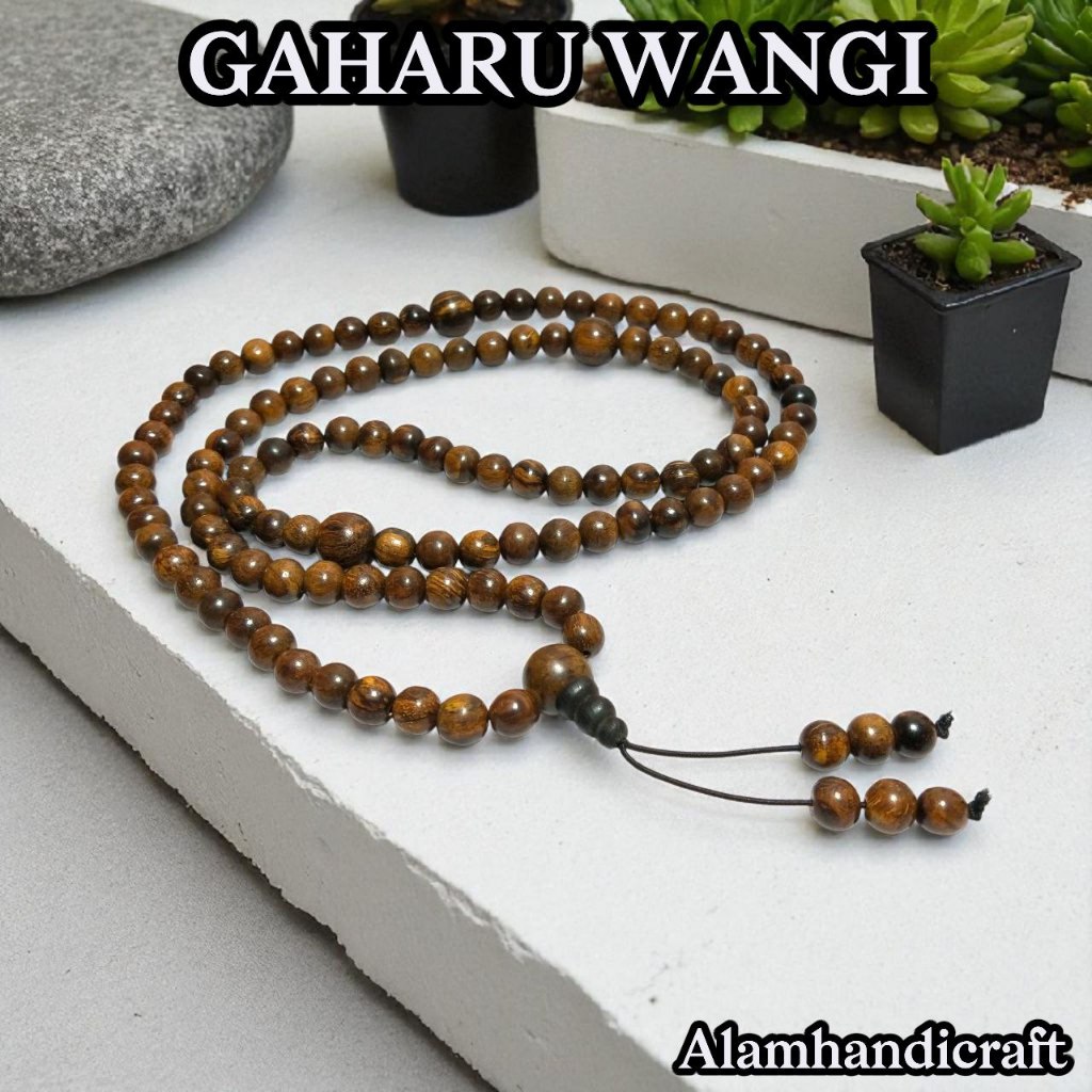 TASBIH KAYU GAHARU WANGI MODEL 108 BUTIR