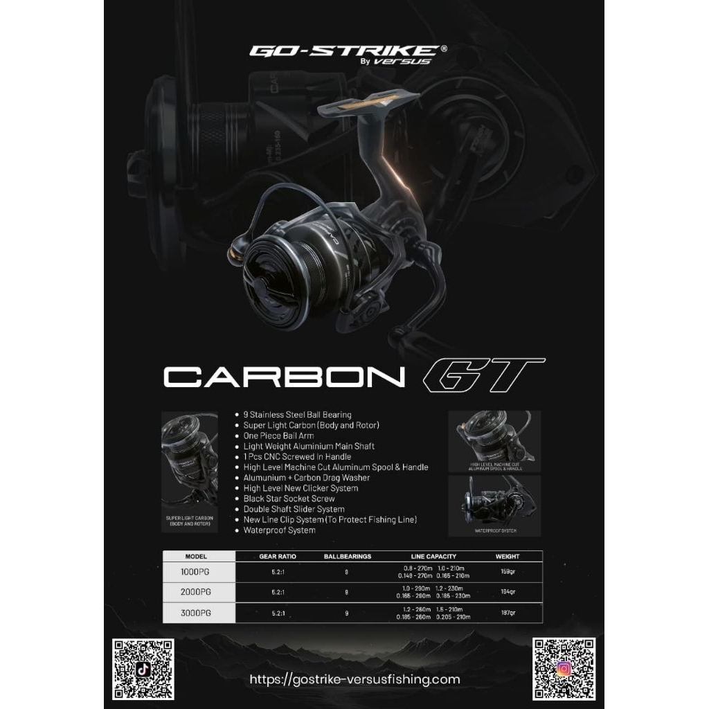 REEL GO STRIKE CARBON GT 1000PG
