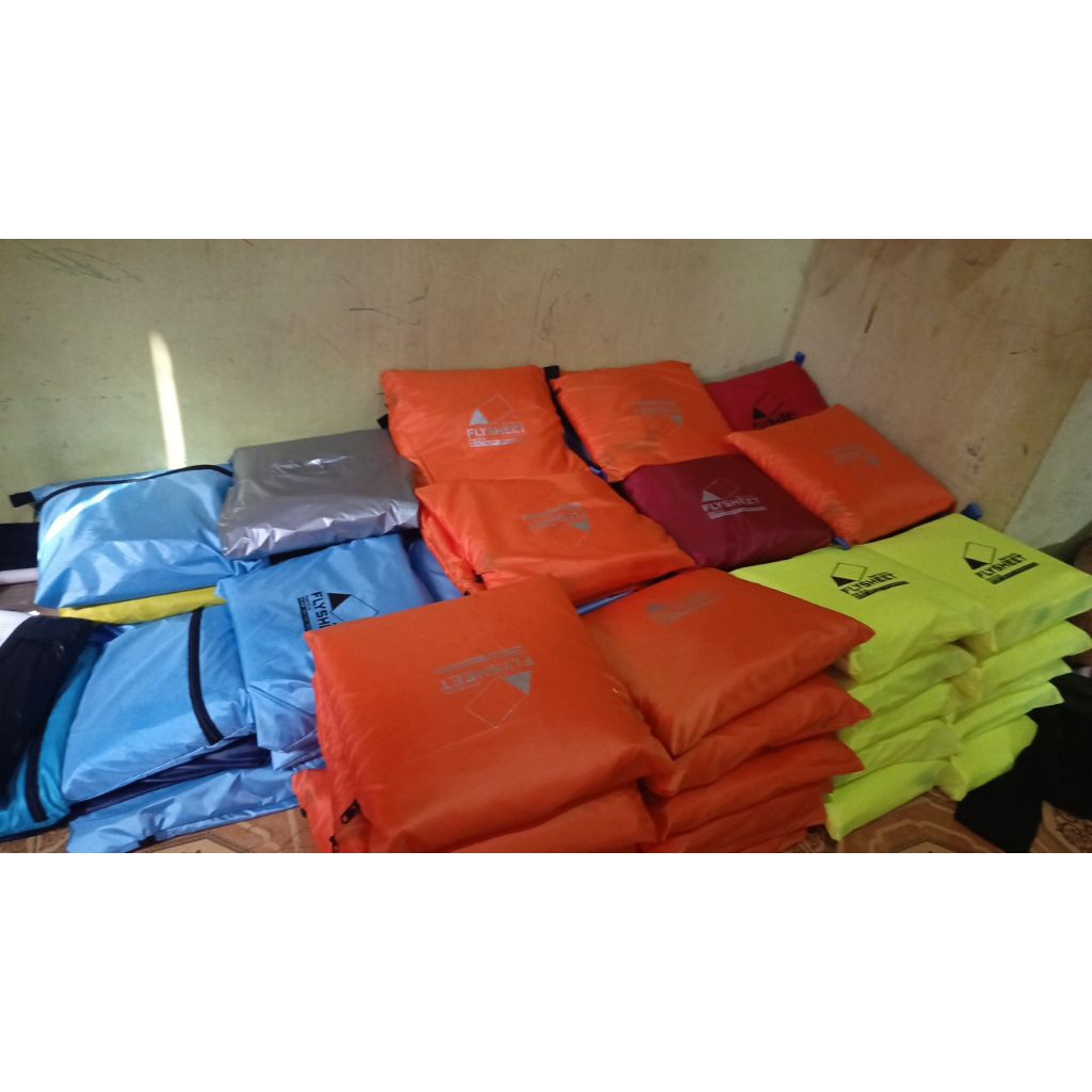 flysheet 3x4 waterproof tali 19 loop khusu grosir an ajah flysheet 3x4 atap tenda camping outdoor