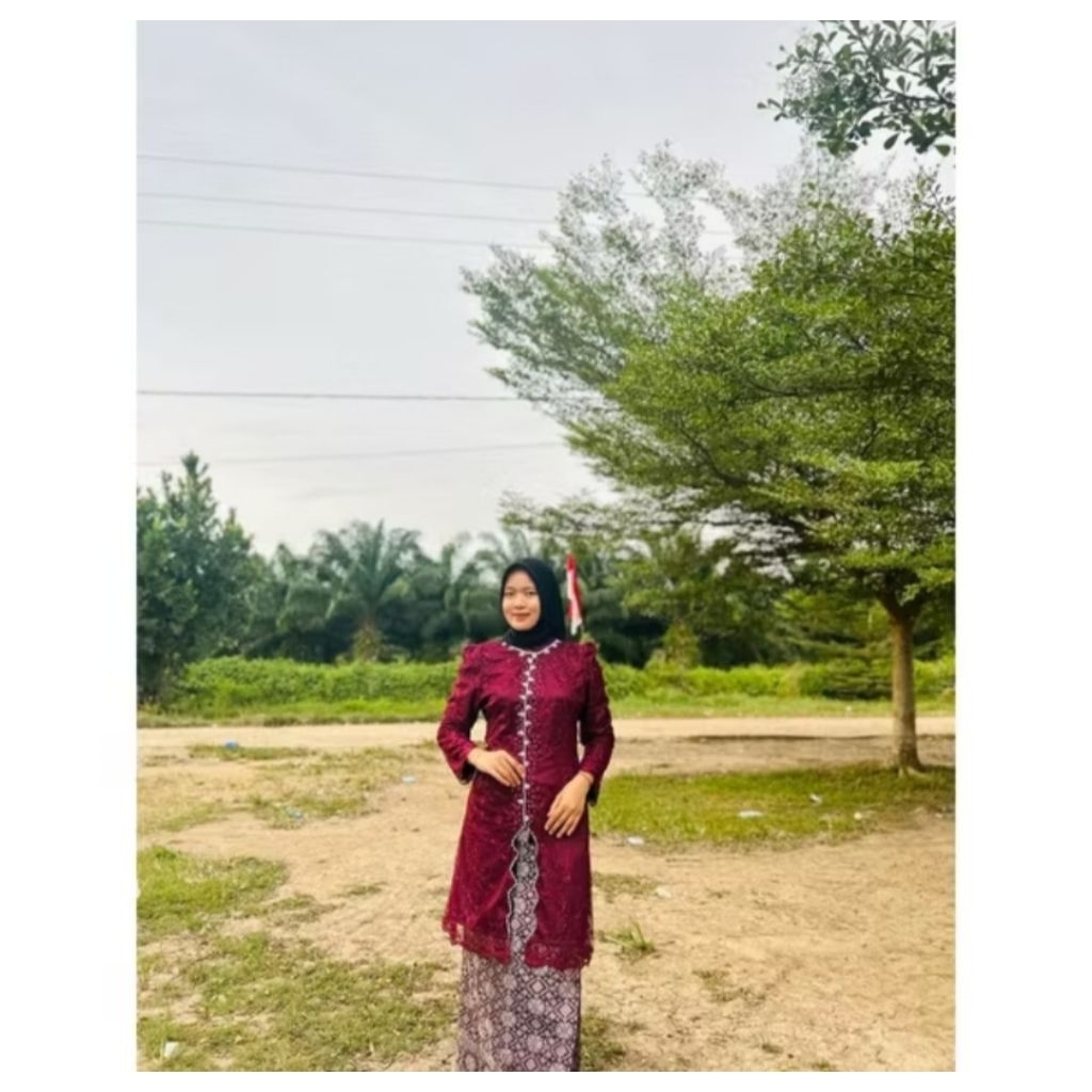 Terbarukurung melayu malaysia set full brukat,baju kondangan,dress pesta