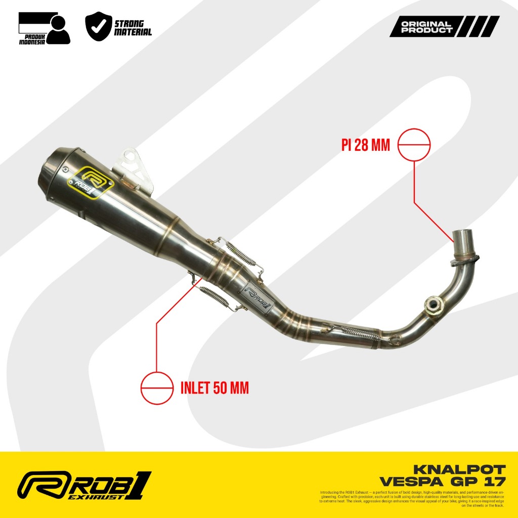 ROB1 KNALPOT VESPA GP 17