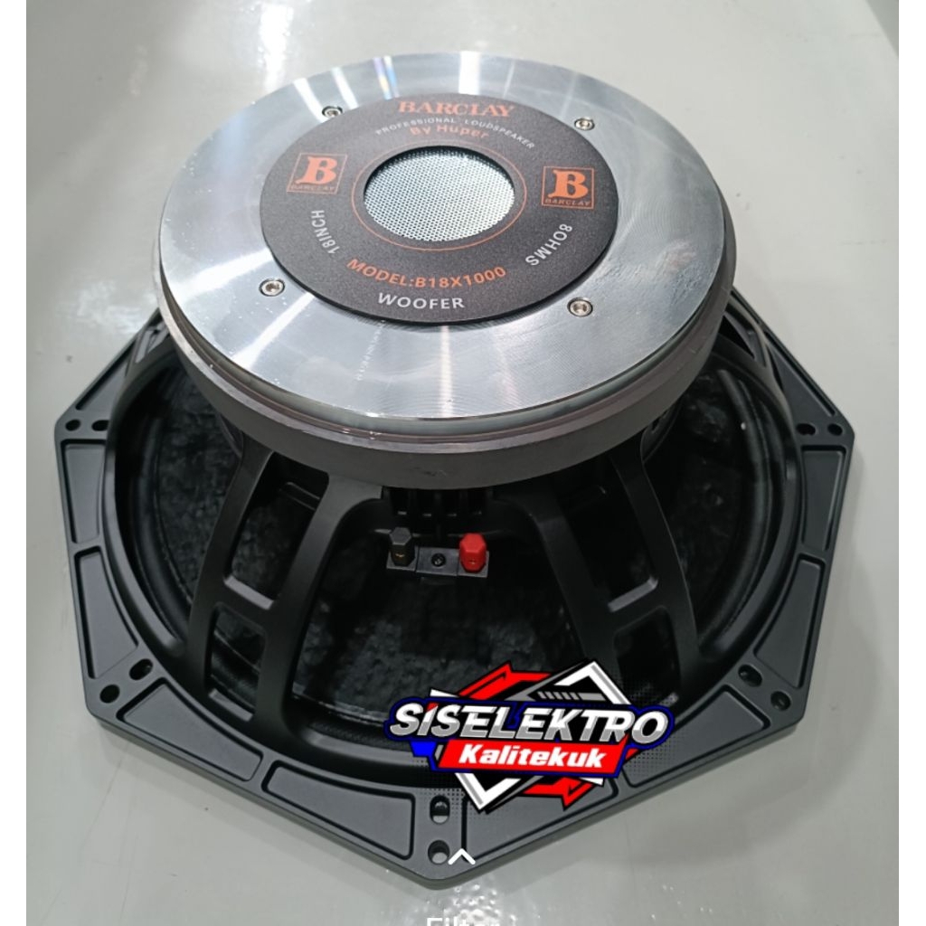 Speaker 18 inch Barclay B18X1000 coil 5 inch Barclay 18x1000