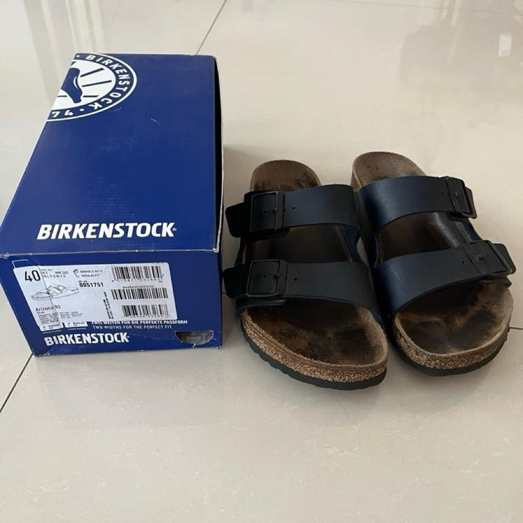 Birkenstock eva navy second 100% original - 40 Sandal Pria