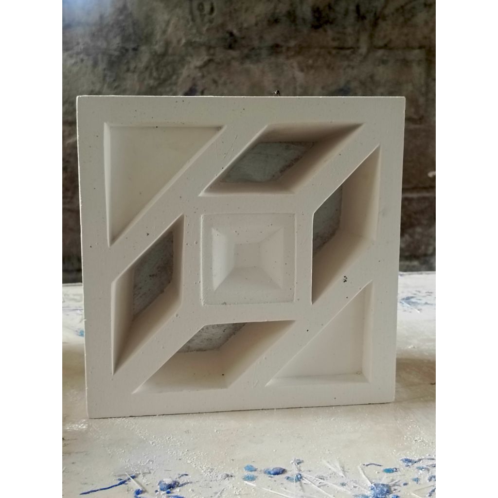 Cetakan Roster / Cetakan Loster Cetakan angin angin FIBER MINIMALIS 20X20