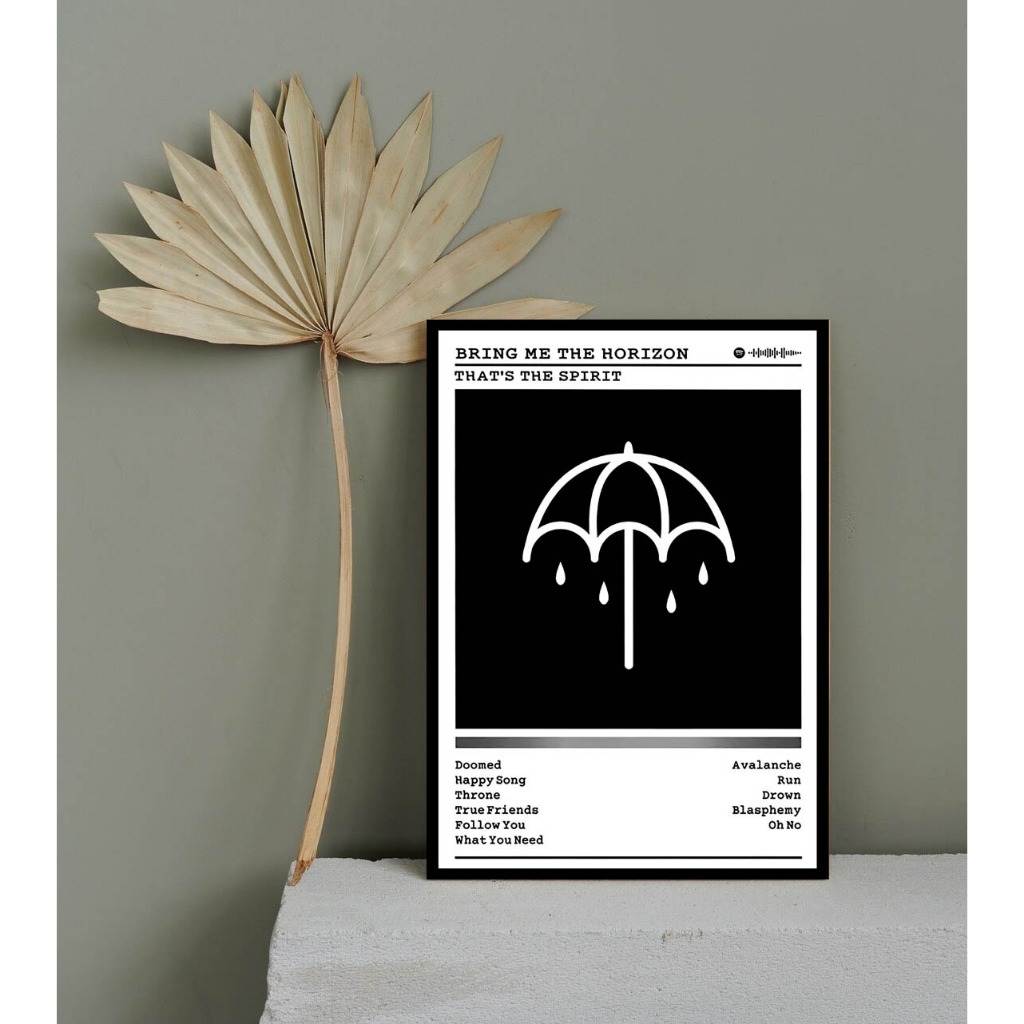 Hiasan dinding poster musik poster band BMTH pajangan dekorasi aesthetic