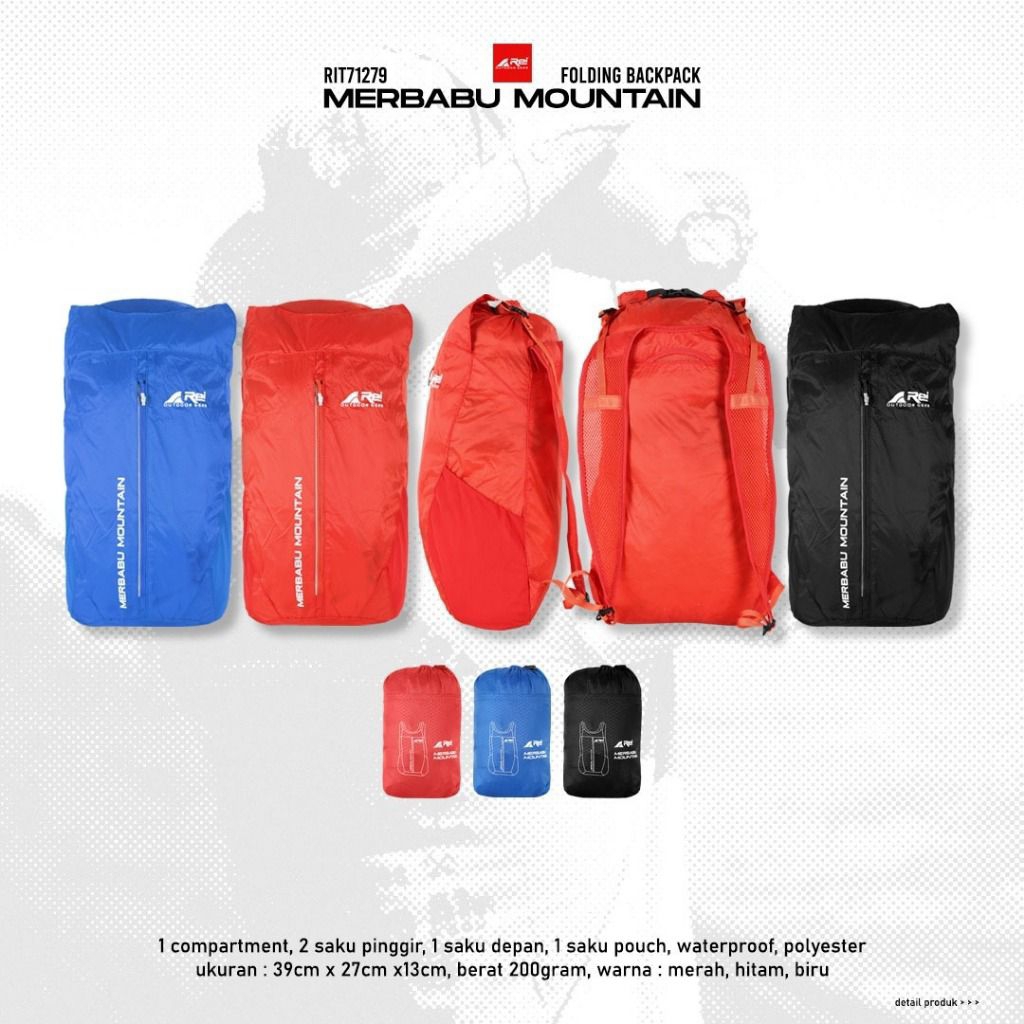 Tas Ransel Lipat  Mountain Arei Outdoorgear art 71279