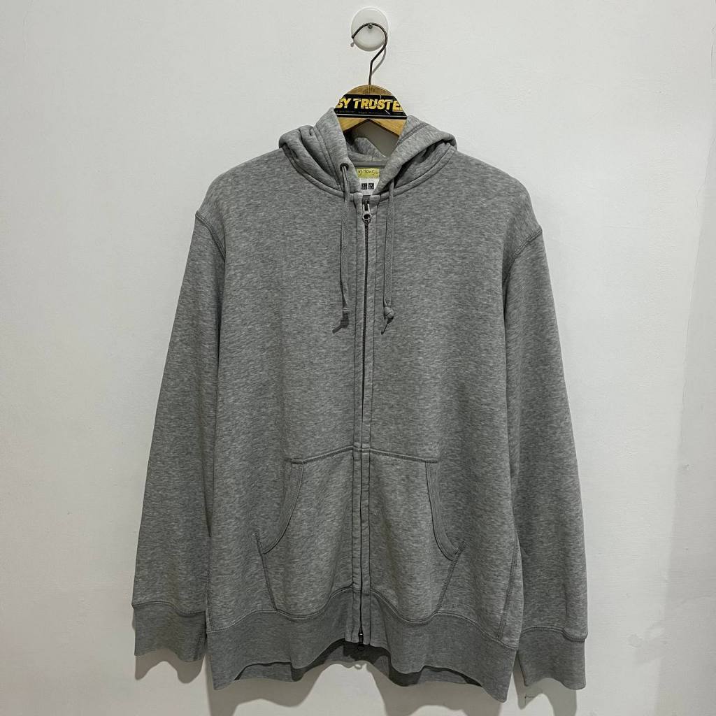 UNIQLO Zip Hoodie Abu Misty - UNIQLO Ziper Zipper Abu Abu - UNIQLO Abu Abu Misty - [size XL]
