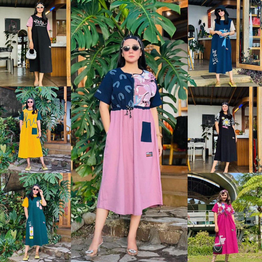 GYL midi dress oversize home dress