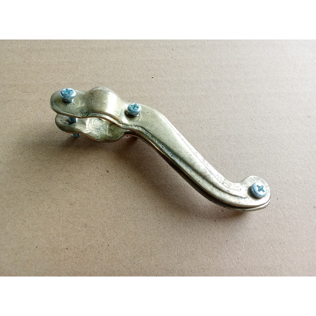 Holder Dudukan Lampu Sepeda Onthel Kepala Angsa Kuningan