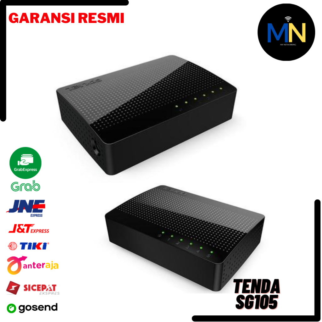 Tenda Switch Hub 5 Port SG105 Gigabit Desktop Ethernet Switch 5Port