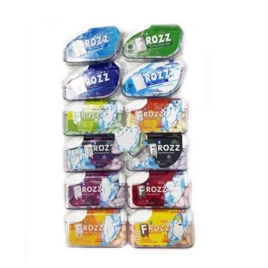 Permen FROZZ Mint 14gr / Permen Frozz / Permen Mint Aneka Rasa / Permen Saku / permen fross pelega t
