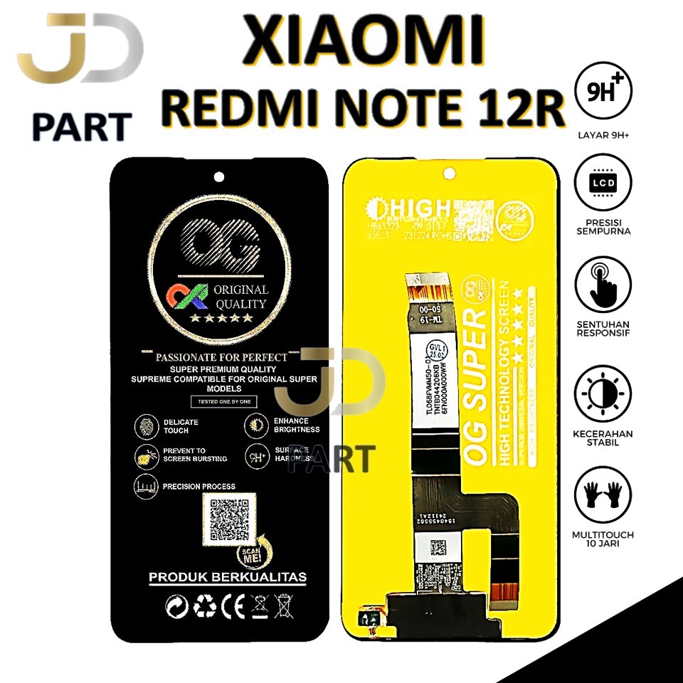 LCD TOUCHSCREEN XIAOMI REDMI NOTE 12R ORIGINAL 100% COMPLETE FULLSET