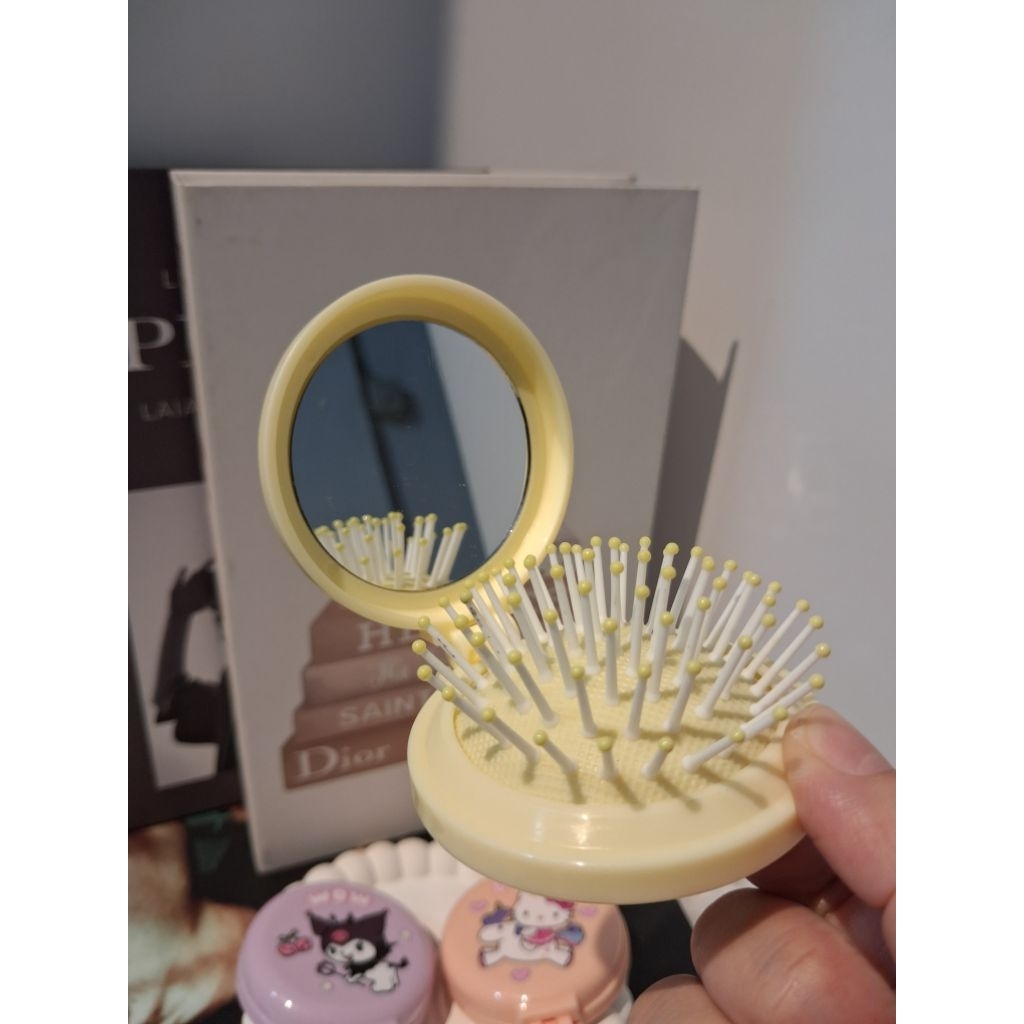 Cermin sisir kecil - cermin travel size - sisir lipat - sisir kecil - cermin lipat - kaca lipat - ka