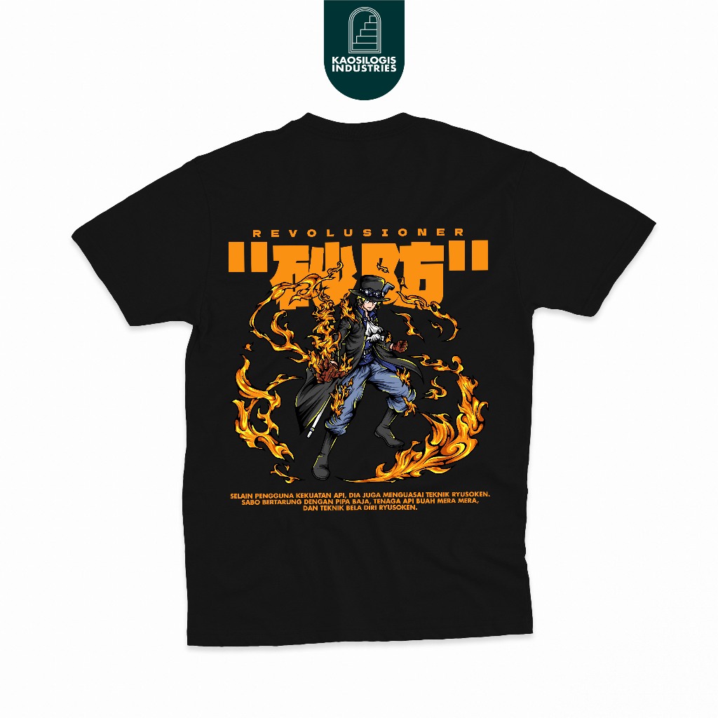 Kaos Anime One Piece Sabo - kaosilogis