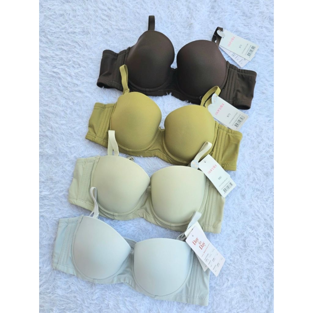 BRA SORELLA KEMBEN PAKAI KAWAT 1/2 CUP PUSHUP PUSH UP SEDANG POLOS BH WANITA S10-27452B