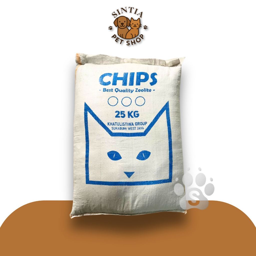 ZEOLIT Pasir Kucing Butiran Halus, Sedang & Kasar 25 kg Best Quality Zeolite untuk Kucing Dewasa Hem