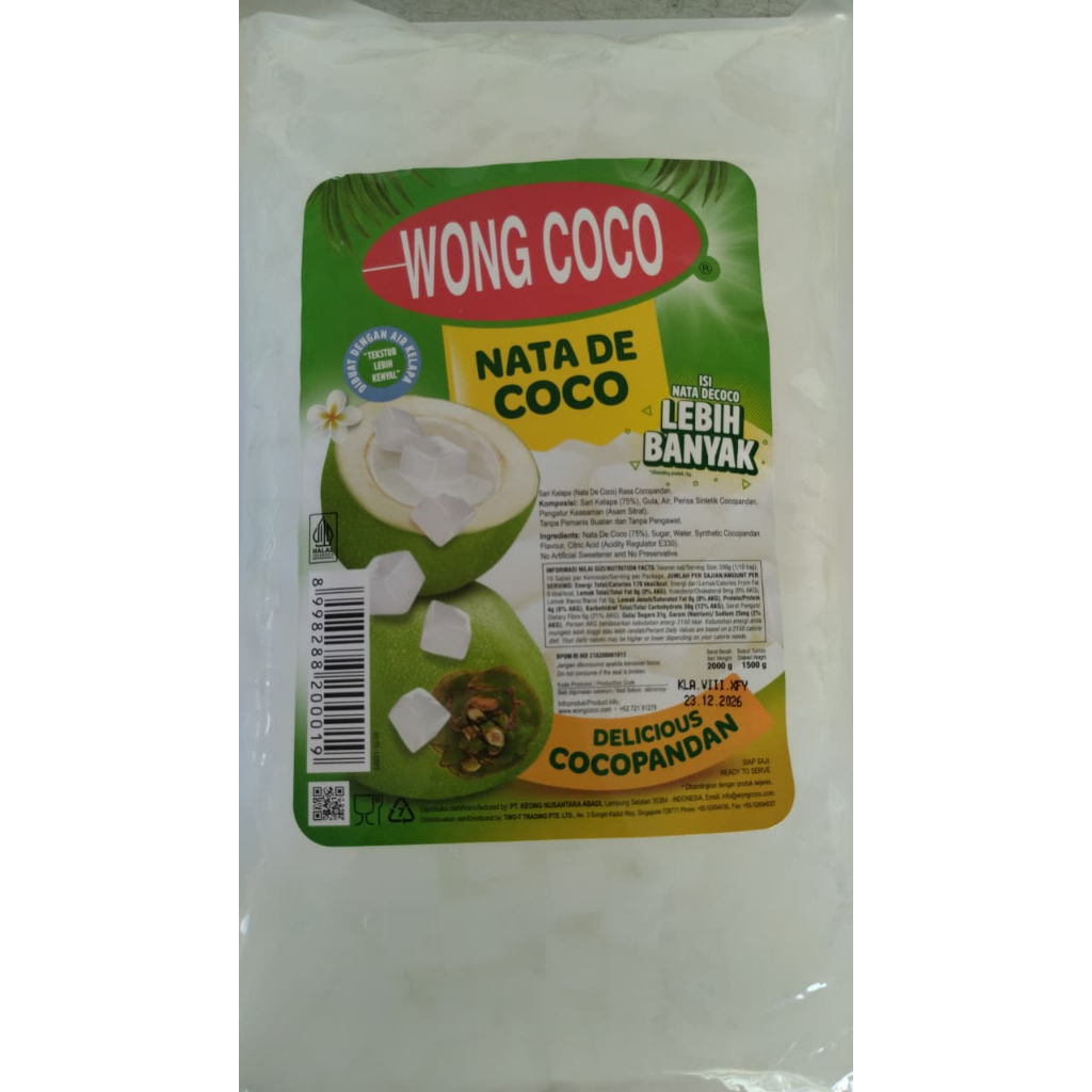 Wong Coco Nata De Coco 2kg Wong Coco Nata De Coco 2kg