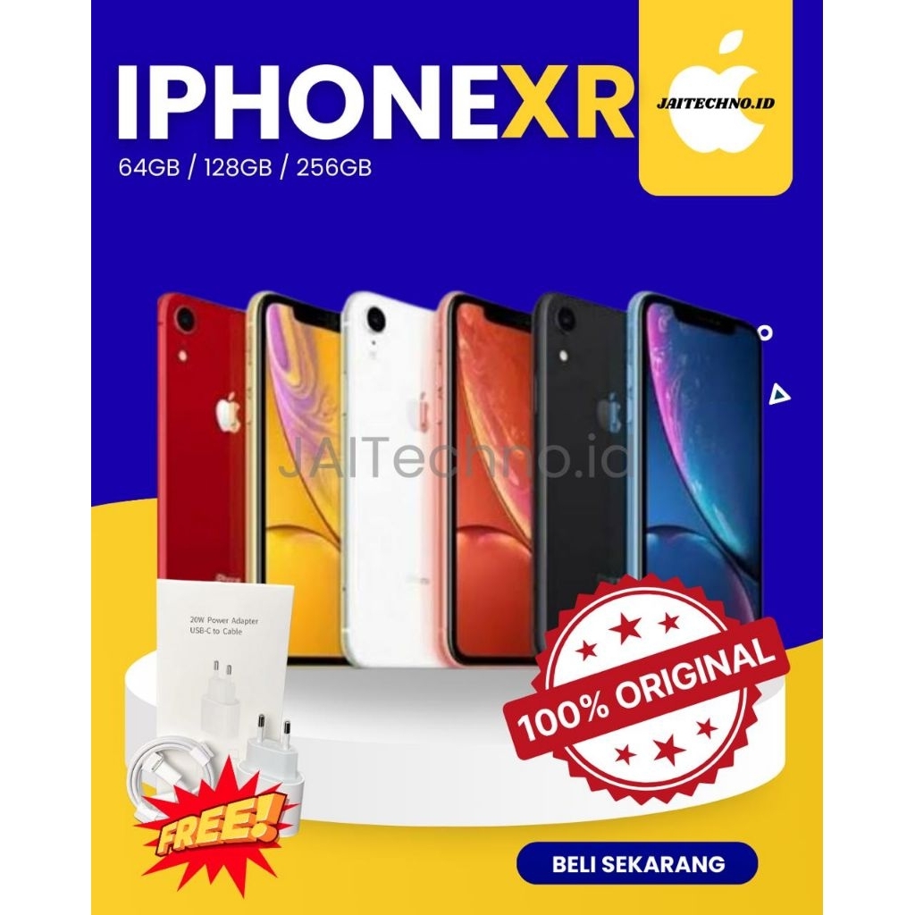 IP XR 128GB/64GB/256GB SECOND EX IBOX/BECUKAI/INTER 100% ORIGINAL