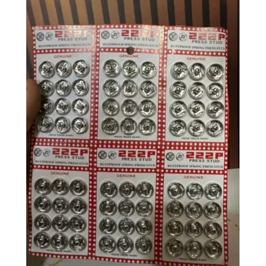 kancing tep/kancing jepret besar 12pasang (12mm)