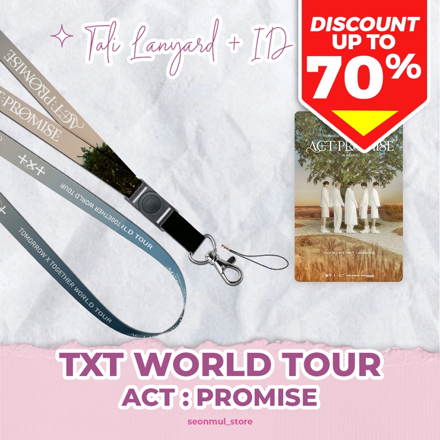 LANYARD + ID CARD TXT WORLD TOUR IN JAKARTA / TALI HP CAHOL PC TOMORROW X TOGETHER ACT PROMISE IN JK