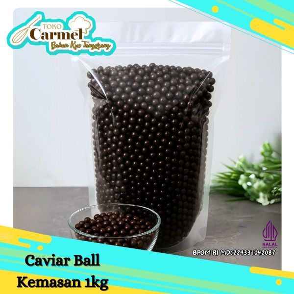 Caviar Coklat Butir 1kg Ekonomis - Crispy Ball Coklat Ekonomis Topping Donat