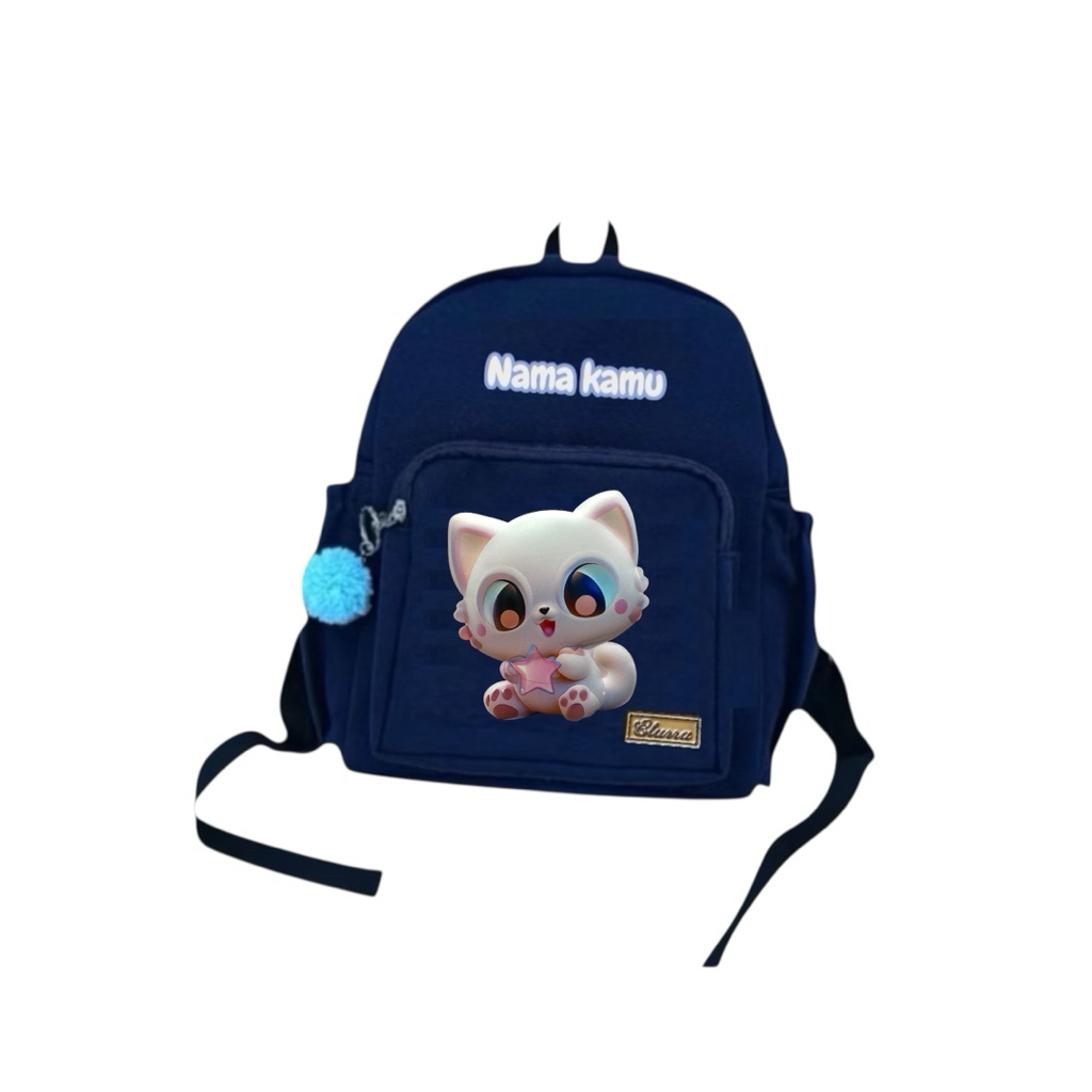 ( FREE COSTUM NAMA )TAS FASHION ANAK TAS BACKPACK ANAK SEKOLAH