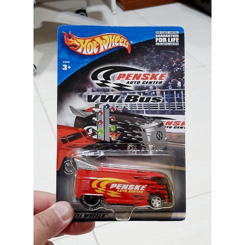 HOT WHEELS PENSKE VW BUS RED