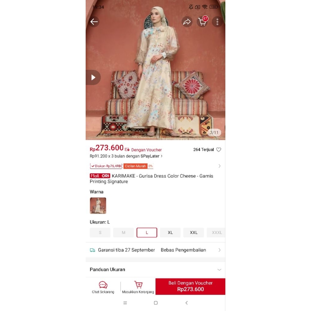 Karimake Gurisa Dress L