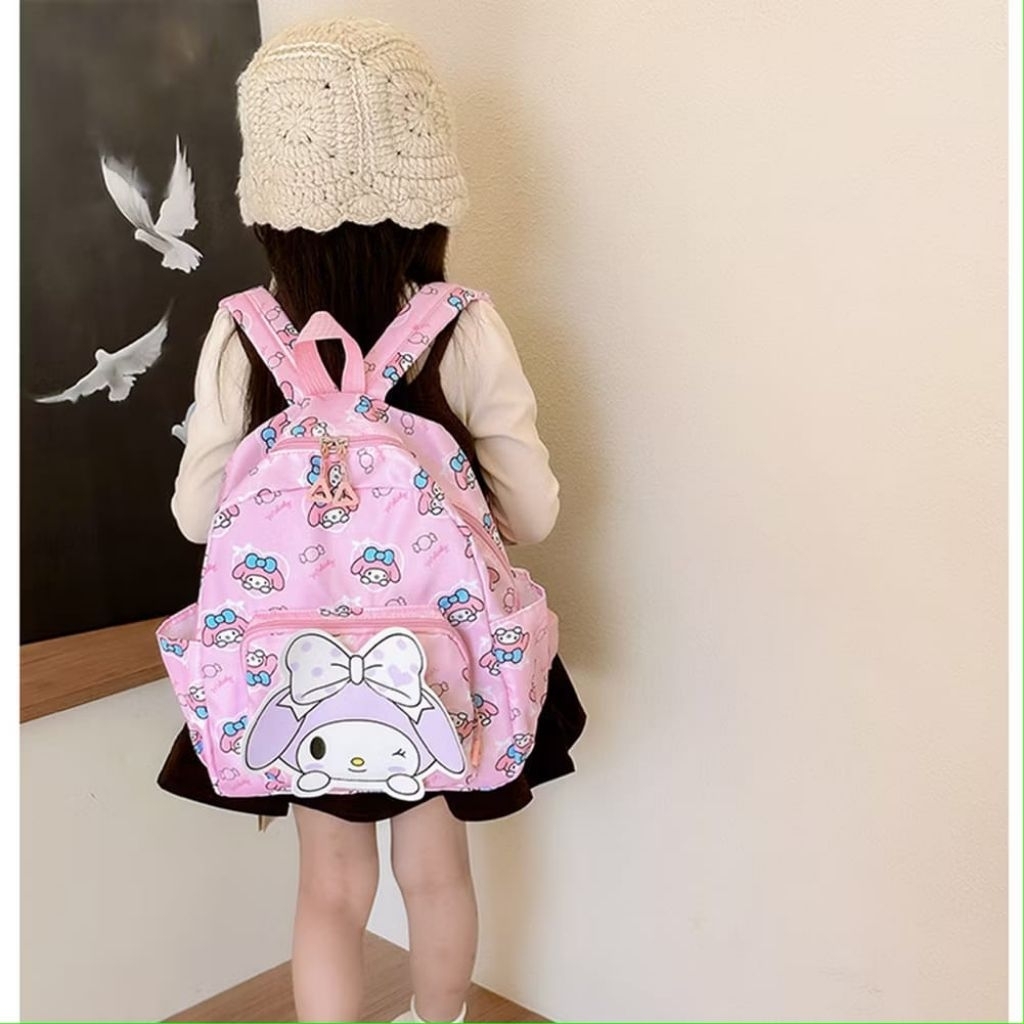 READY 3 VARIAN Tas Ransel Sekolah Miniso Sanrio Anak Perempuan Paud TK SD Backpack Sekolah