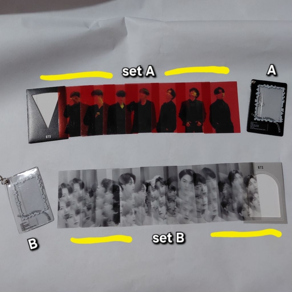 Photocard BTS | transparant photocard | MOTS ON:E Photobook