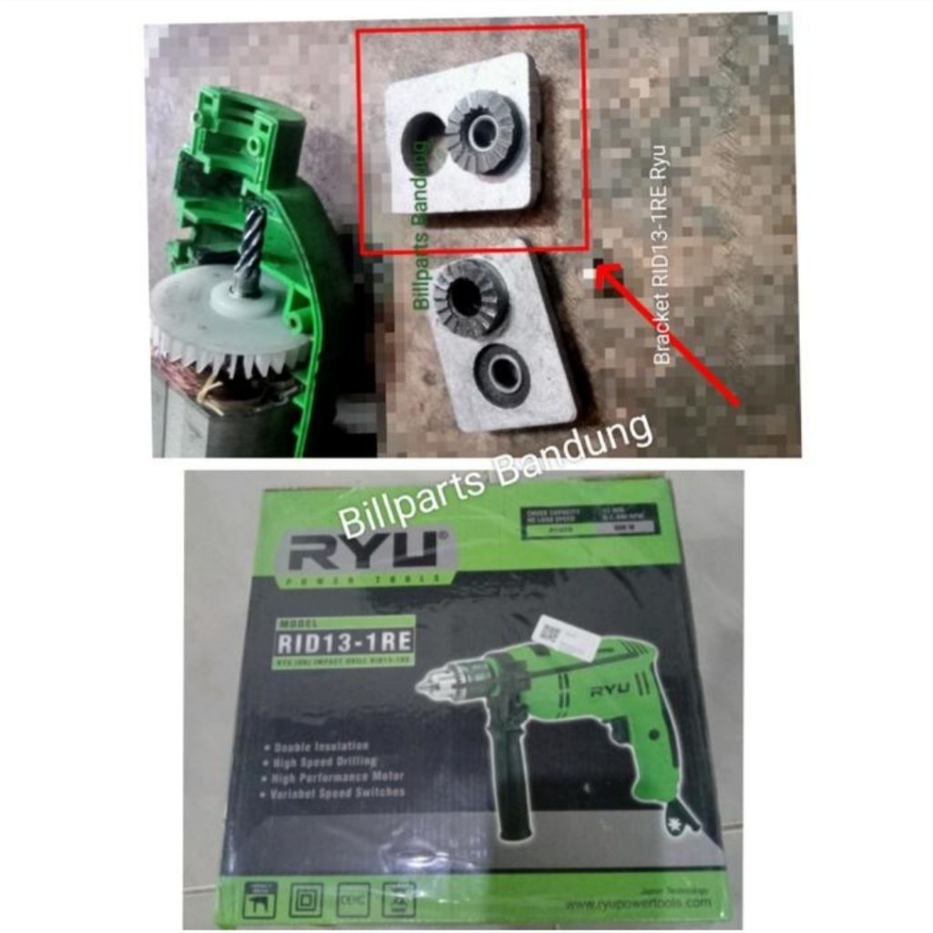 Bearing Bracket RID13-1RE Gear gir braket RID 13-1 RE gigi As spindle bor Ryu impact drill 13mm