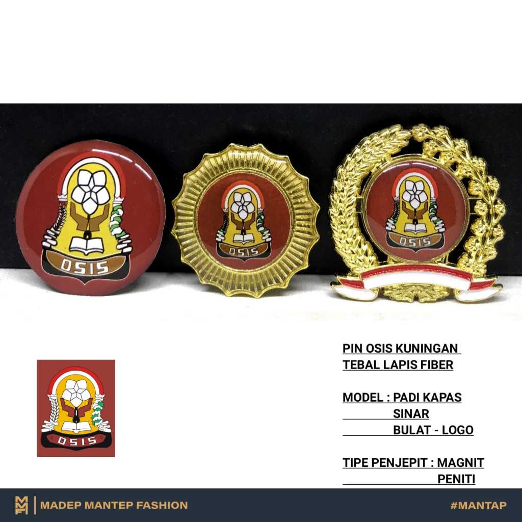 Pin OSIS Terbaru Pin Osis SMA  Pin Organisasi Osis Sekolah Magnet Peniti