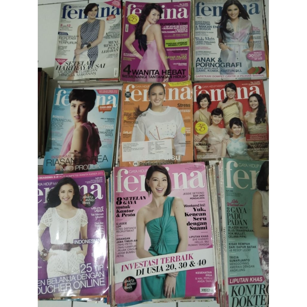 majalah femina tahun2013