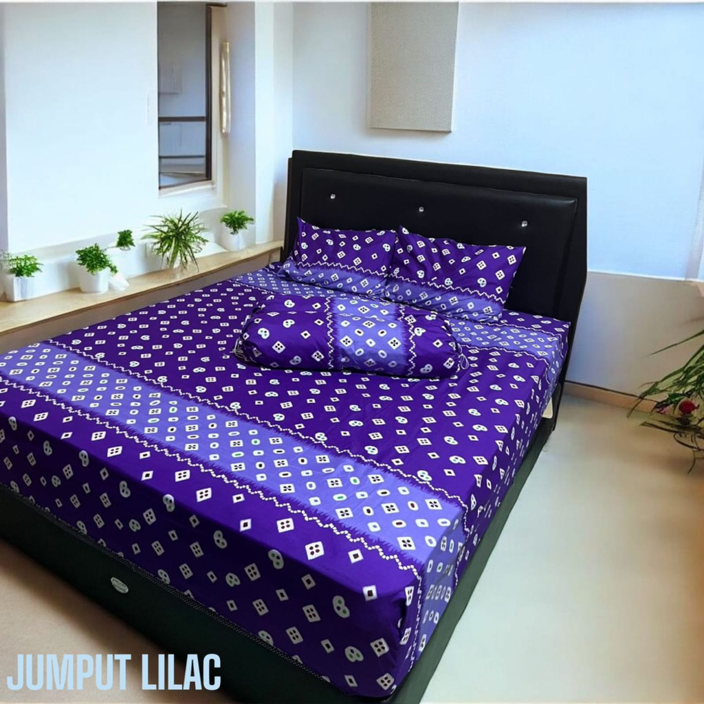 sprei batik jumputan dobel karet tinggi 40 180x200